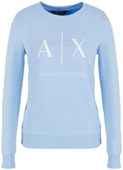 A｜X ARMANI EXCHANGE Women's Milano Edition Crewneck Pullover Sweatshirt
