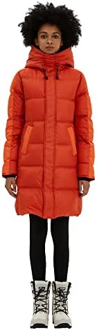 Fitouch York Women Long Thickened Down Puffer Coat Jacket | With Side Vents | 700+ Fill Power