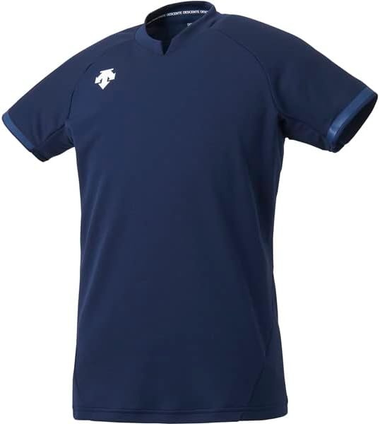 Descente Short-Sleeve Volleyball T-Shirt, Classic, Sweat Absorbent, Quick Drying, Stretch, Unisex, For Practice