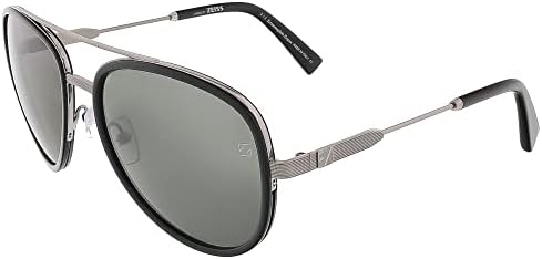 ERMENEGILDO ZEGNA EZ0008 14D - shiny light ruthenium / smoke polarized Metal