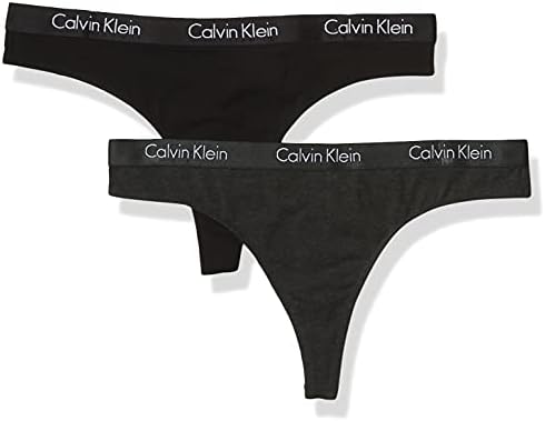 Calvin Klein Women's Motive Cotton Multipack Thong Panty 2 Pack