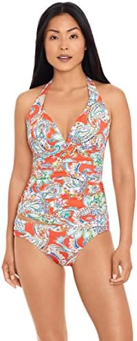 Lauren Ralph Lauren womens Multi Paisley Molded Cup Tankini Top