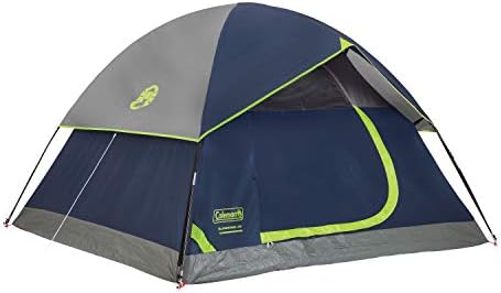 Coleman Sundome Camping Tent, 2/3/4/6 Person Dome Tent with Snag-Free Poles for Easy Setup in Under 10 Mins, Included Rainfly Blocks Wind & Rain, Tent for Camping, Festivals, Backyard, Sleepovers
