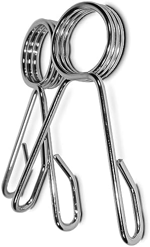 SUNLUYAO 2 Inch Barbell Clamps Olympic Barbell Spring Clip Collar Clips Strength Training and Cross Conditioning Weightlifting Accessory