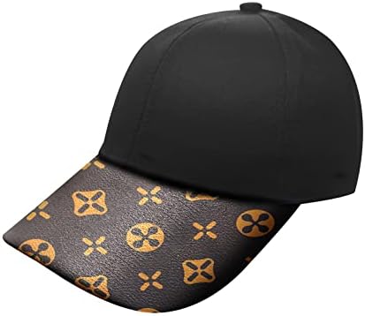 Retro Pattern Baseball Cap Adjustable Size for Running Workouts and Outdoor Activities All Seasons for Men and Women Low-Profile Plain Caps Coffee