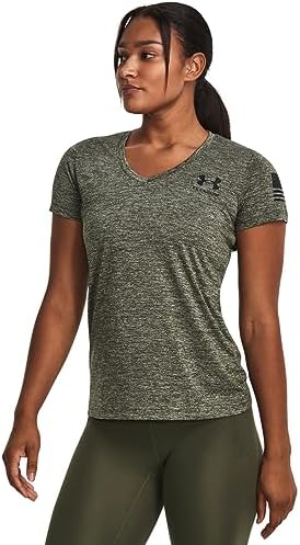 Under Armour Women's Freedom Tech Short Sleeve V-Neck T-Shirt