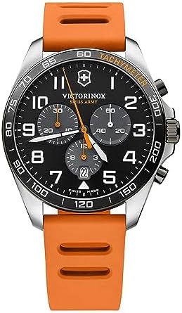 Victorinox FieldForce Sport Chrono Watch - Premium Swiss Watch for Men - Stainless Steel Analog Wristwatch - Great Gift for Birthday, Holiday & More