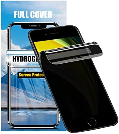 LOOKSEVEN 2 Pack Privacy Hydrogel Film For iPhone 14 Pro Max Soft TPU Screen Protector, High Sensitivity Protective Film (Not Tempered Film)