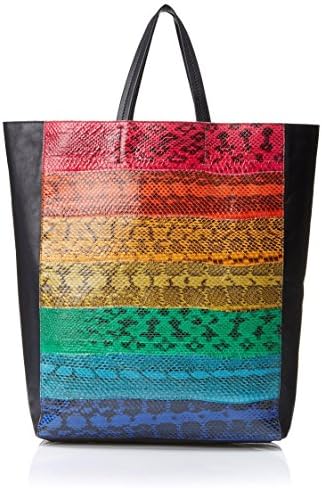 Céline Women's Leather Tote, Sky Rainbow