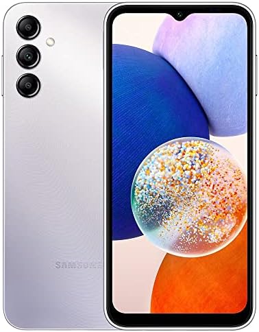 SAMSUNG Galaxy A14 5G Dual SIM (128GB, 4GB) 6.6" 90Hz Display, Octa-Core, 50MP Triple Camera, 4G Volte (GSM Unlocked for T-Mobile, Metro, Global) International Model A146M/DS (w/ 256GB SD, Silver)