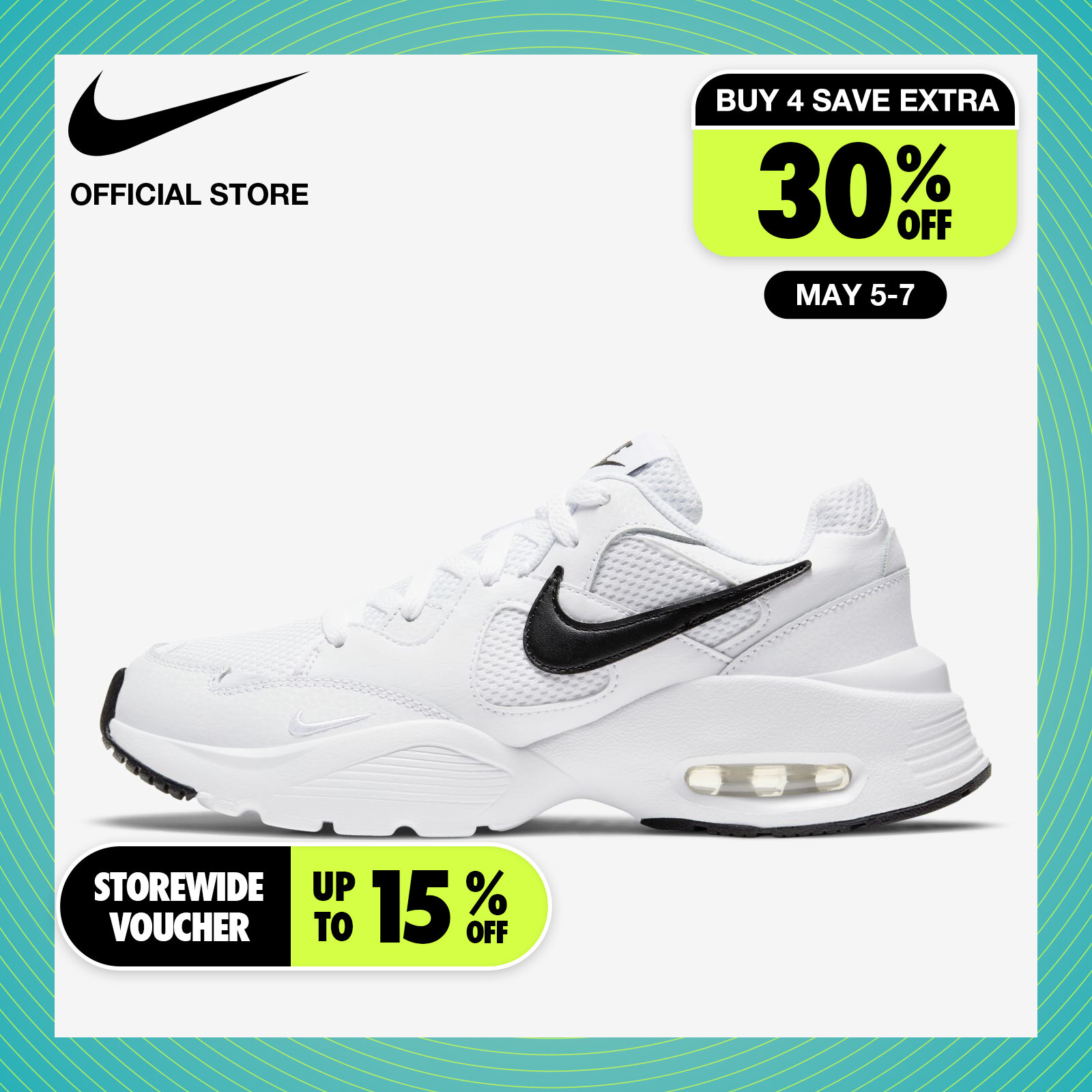 Nike Women's Air Max Fusion Shoe - White