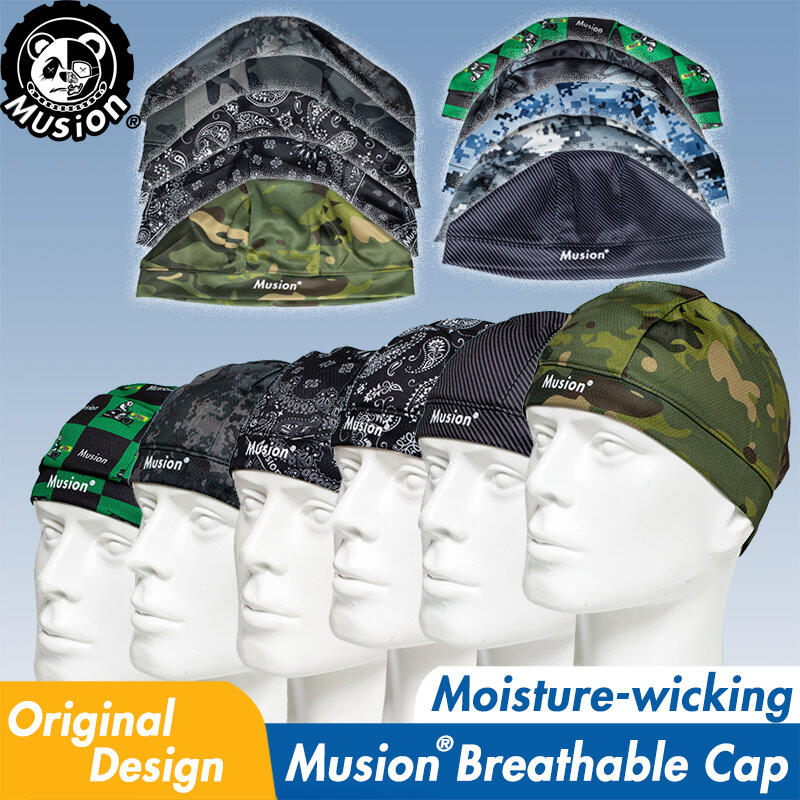 Musion Original Design Motorcycle Helmet Lining Cap Sweat-absorbing High-stretch Outdoor Sports Cap