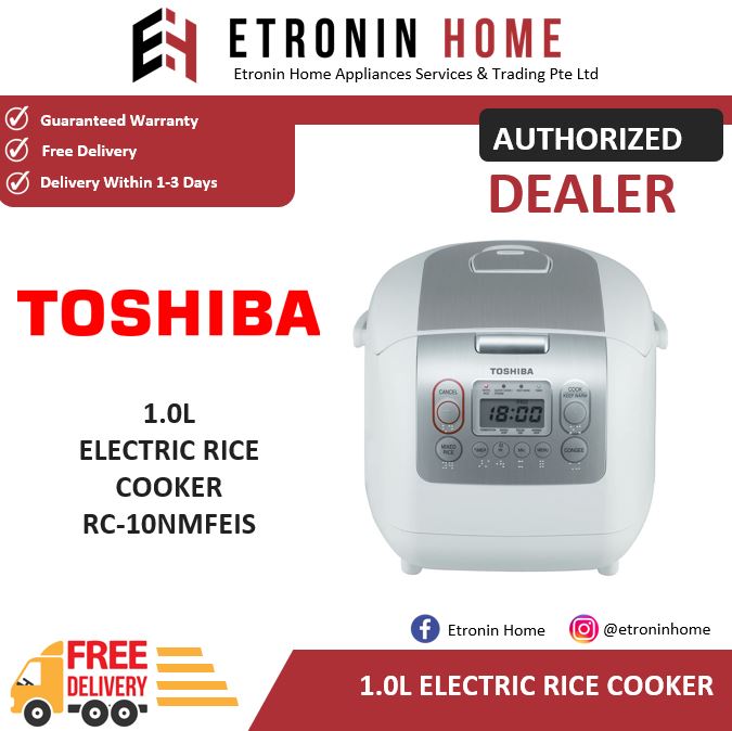 Toshiba 1.0L Electric Rice Cooker RC-10NMFEIS