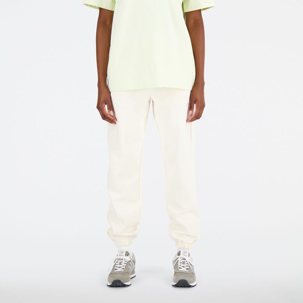 New Balance Womens Athletics Linear Sweatpant - Greige