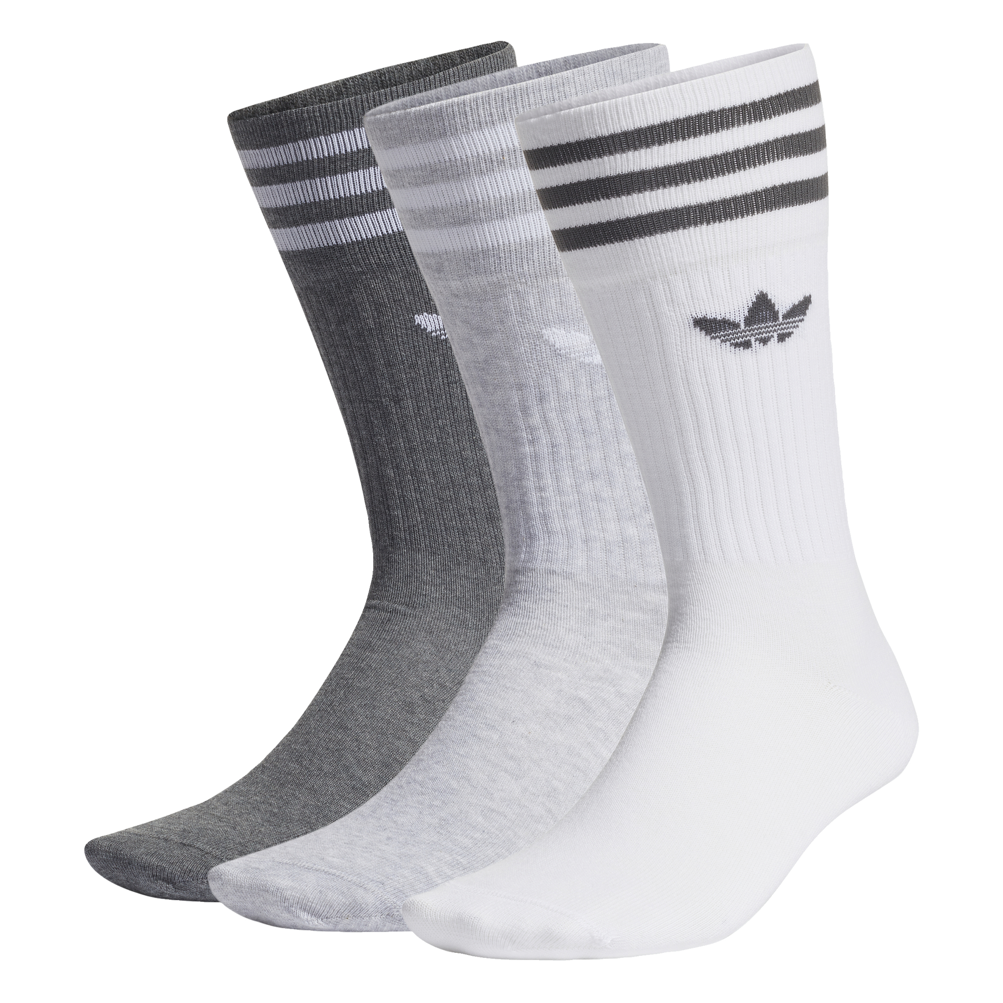 adidas Lifestyle Solid Crew Socks 3 Pairs Unisex White H62021