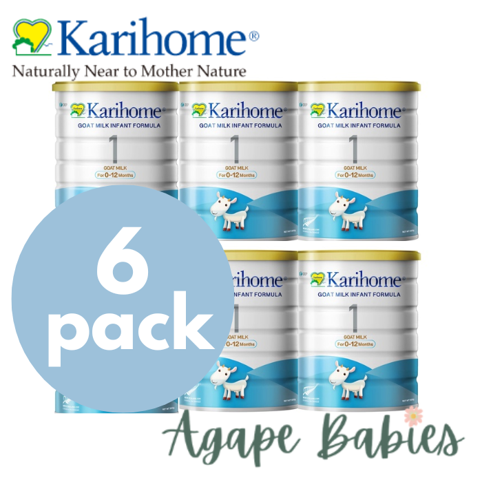 [6-Pack] Karihome Goat Milk Infant Formula 900g (0 - 12m) Exp: 10/25
