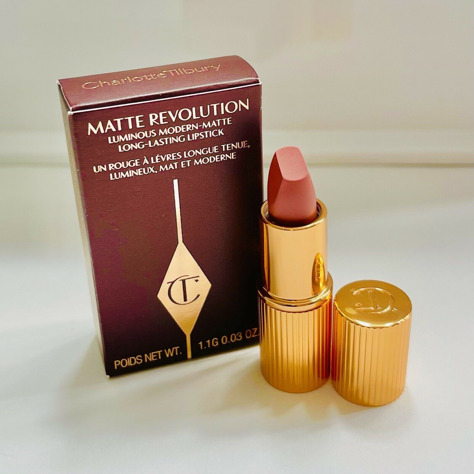 Charlotte Tilbury Matte Revolution Lipstick 1.1g in Shade Pillow Talk / Pillow Talk 2 Medium
