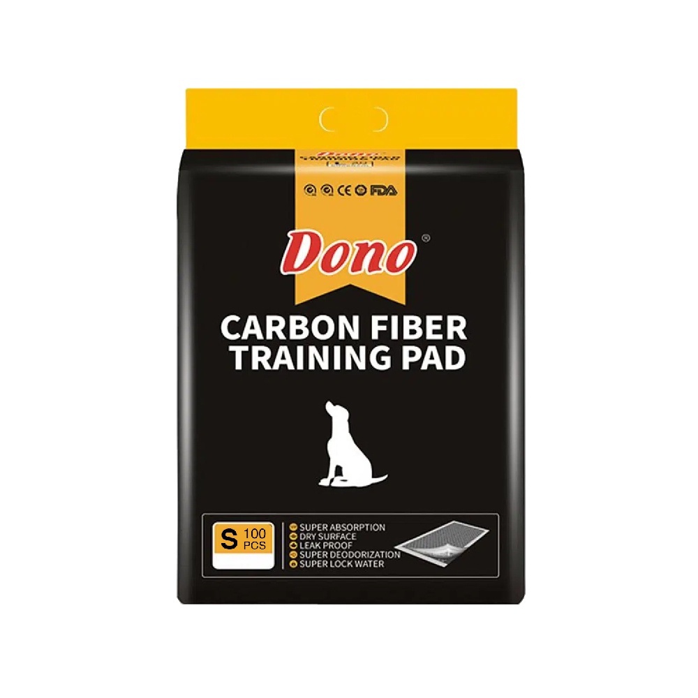 DONO Charcoal Pee Pad - Bamboo Charcoal Fiber | Super Absorbent and Deodourising Pet Training Pad | Four Sizes