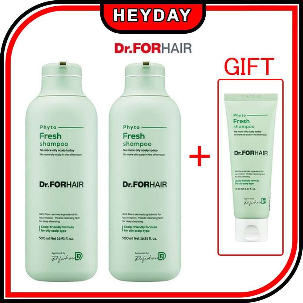 [Dr. For Hair] Phytofresh Oily Shampoo 500ml/Hair/Sebum Care/Oily Scalp Solution/Deep Cleansing/pH Balance/Healthy/Mild/Plant-Derived Ingredients/Herb Clean Complex/Korean Cosmetics/Low Irritation