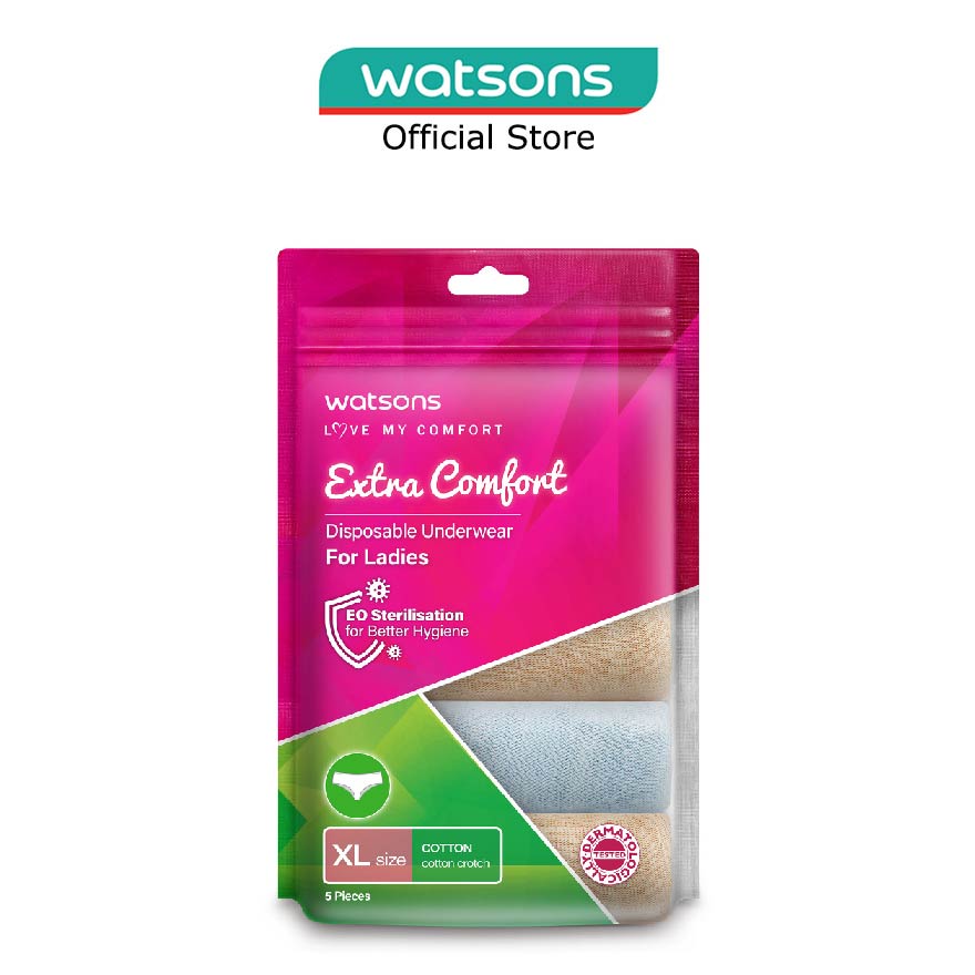 WATSONS Extra Comfort Disposable Underwear For Ladies (XL Size) 5s