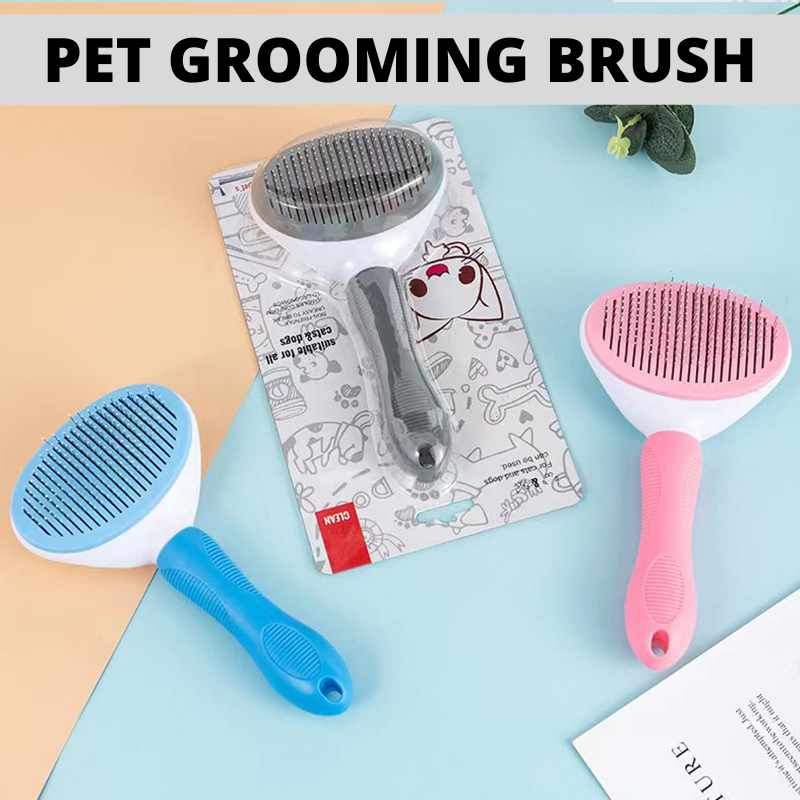 Pet Brush Comb Fur Grooming Dog Cat Grooming Brush