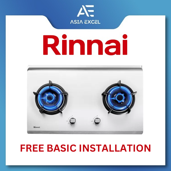 RINNAI RB-72S (RB72S) 2 BURNER HYPER FLAME STAINLESS STEEL BUILT-IN HOB