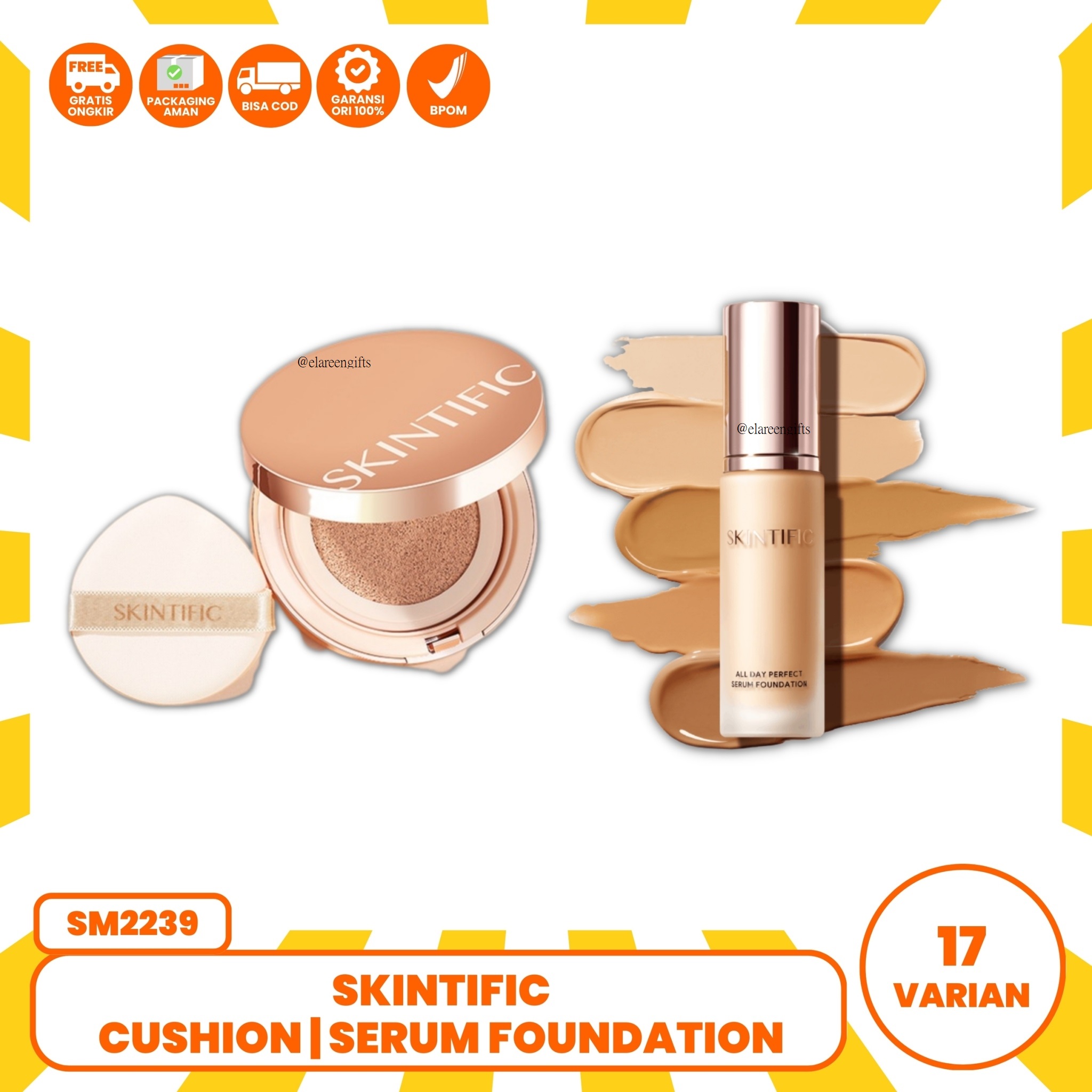 SM22390 SKINTIFIC Perfect Cushion | Serum Foundation
