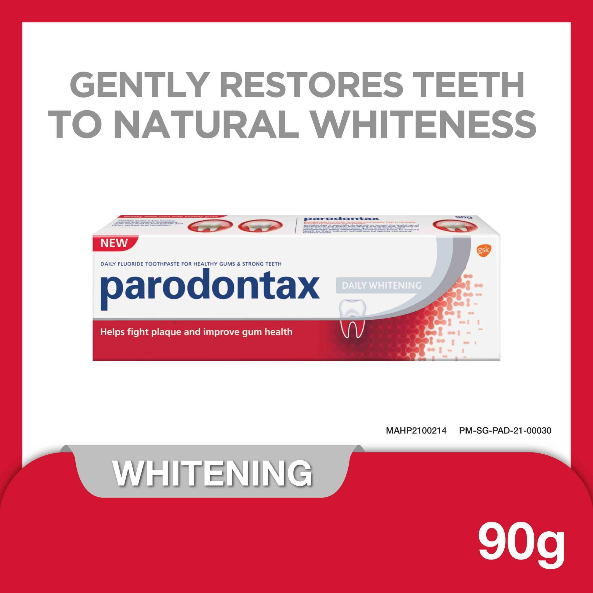 PARODONTAX Toothpaste, Helps Stop Bleeding Gums, Oral Care, Original - 90g