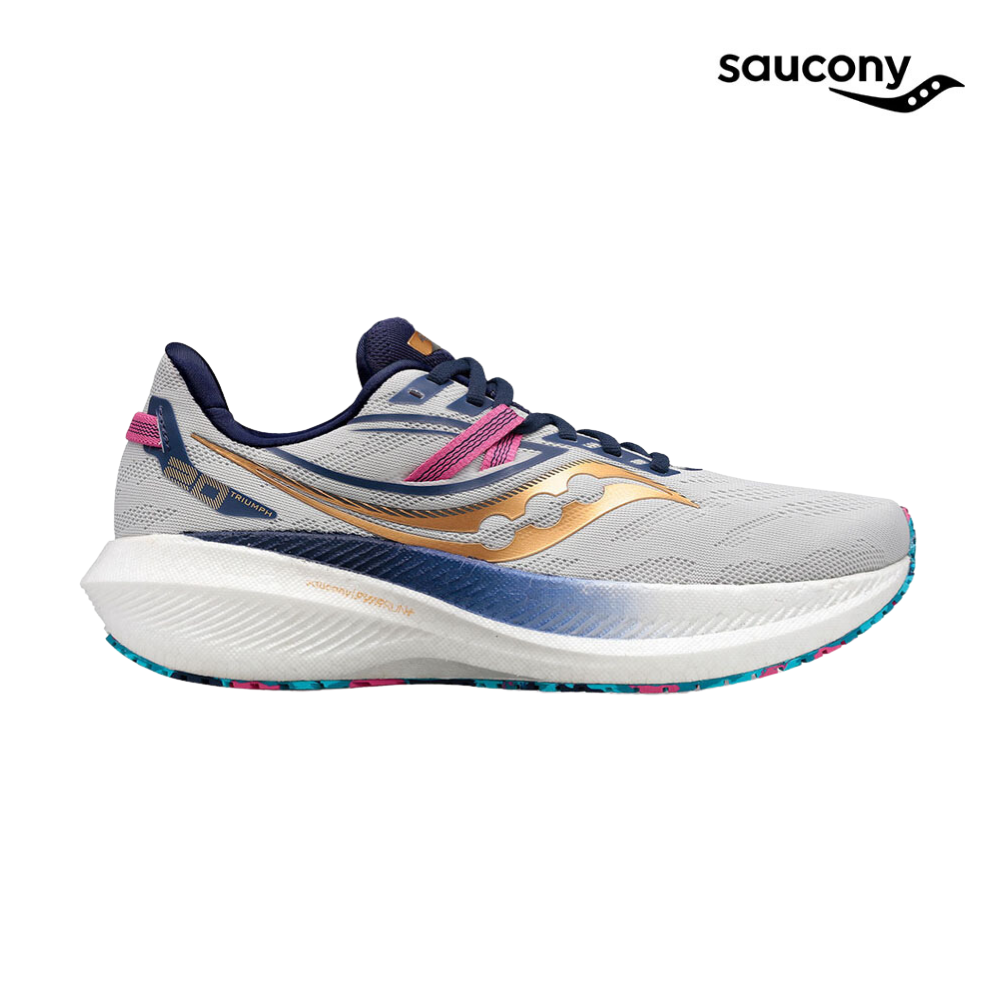 Saucony Women Triumph 20 Wide Running Shoes - Prospect Glass