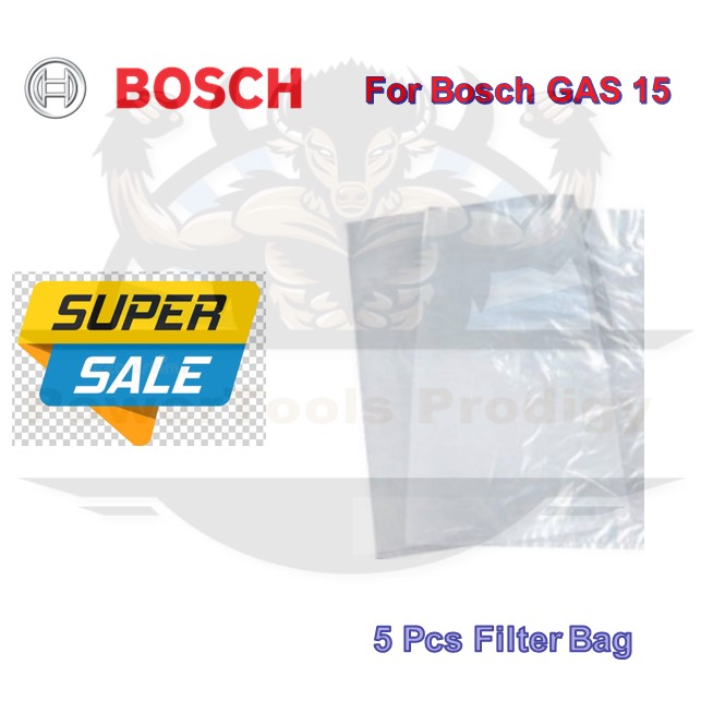 BOSCH GAS 15 FILTER BAG 5 PCS