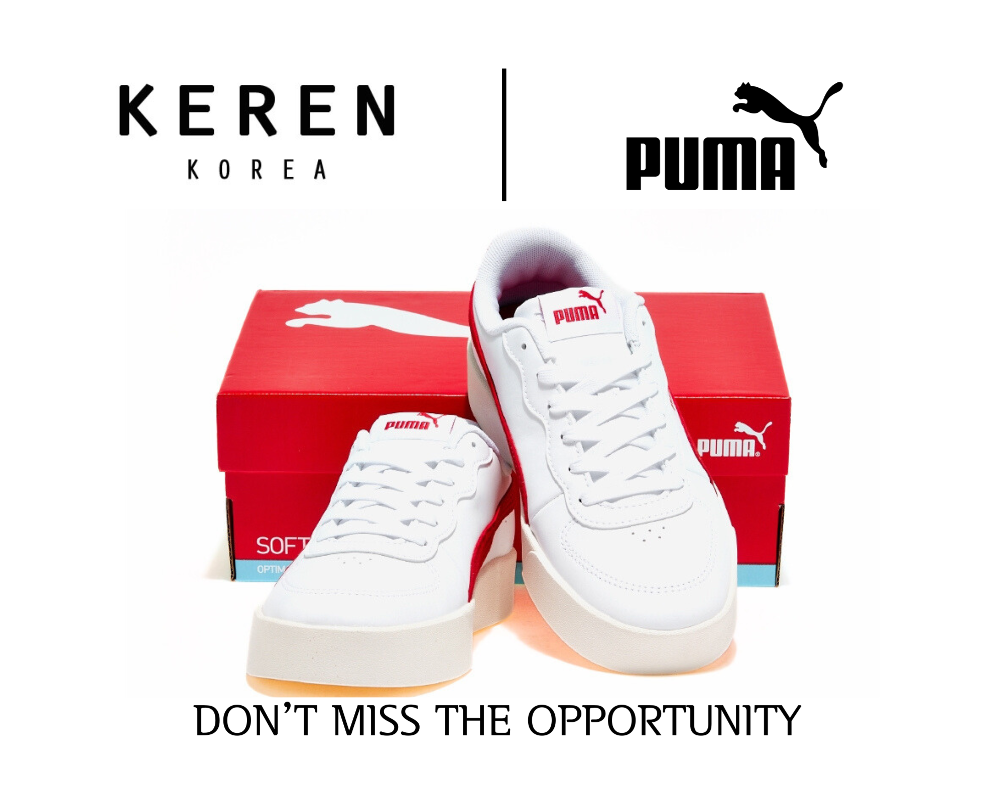 [by KERENKOREA]  Puma Skye Clean SD 100% Authentic from korea Sneakers PKI39162901 Women's for shoes shipping by KERENKOREA