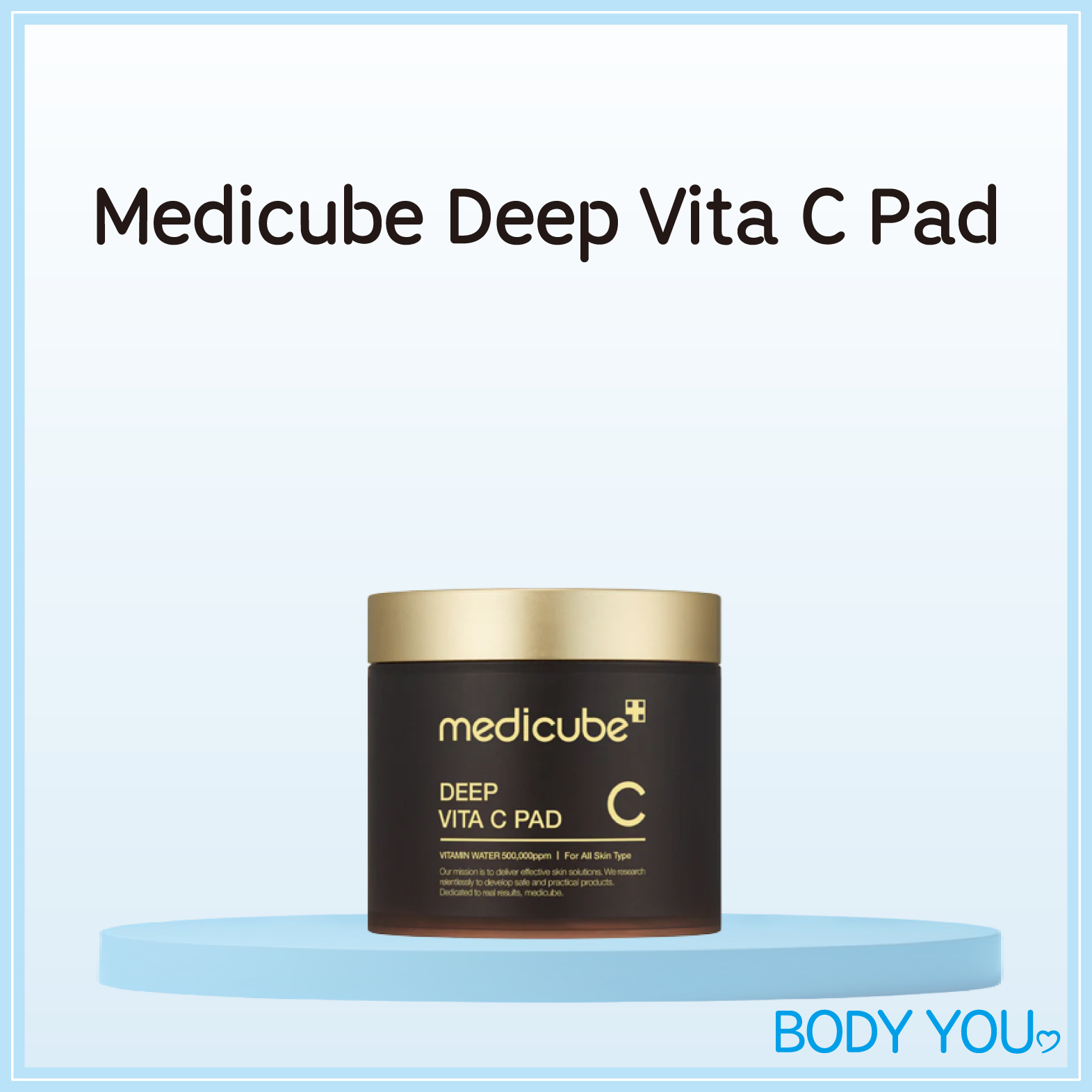 [Medicube] Deep Vita C Pad 70p Facial Moisturizer K-Beauty Skincare Sensitive Skin Health Acne Pore Treatment Whitening Hyaluronic Acid *Medicube